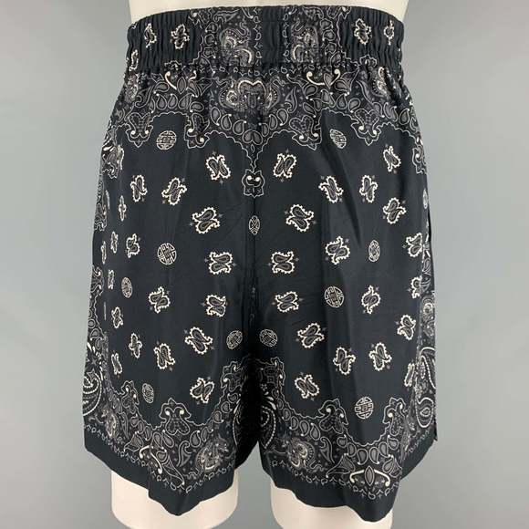 ALEXANDER WANG Black Bandana Silk Camp Set - Picture 6 of 8